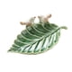 thumbnail image 2 of Bandeja decorativa de cerámica jinwen con forma de hoja 8,6x1,1 pulgadas Verde, 2 of 8