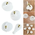 20/50Pcs Mirror Wall Hanging Fixing Kit Frameless Plastic Wall Mounting