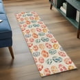 thumbnail image 3 of Easter 2'x6' Runner Rugs for Hallway Kitchen Bedside Non Slip Washable, Country Spring Watercolor Leaves Floral Eggs Entryway Rug Runners with Rubber Backing, Long Carpet Runner for Laundry Room, 3 of 8