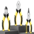 thumbnail image 4 of Heavy Duty 6 Combination Long Nose Side Cutter Cutting Pliers Hot R0 T2C6, 4 of 8