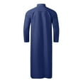 thumbnail image 4 of Bcfgryg Men's Long Sleeve Robe Button Down Clothing Blue, 4 of 4