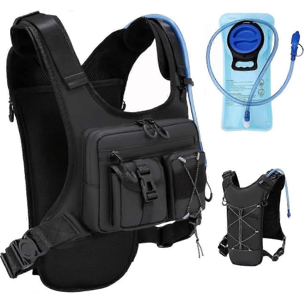 USA Original Patent Running Hydration Vest Backpack, Lightweight Chest Pack with