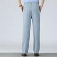thumbnail image 4 of GuangCheng Mens Dress Pants Lightweight Soft Classic Fit Elastic Waist Suit Pants Comfy Work Pants, 4 of 9