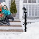 thumbnail image 1 of Regla de nieve | Medidor de nieve manual de metal de 24 pulgadas para exteriores | Decoración navideña de copos de nieve con escala calibrada | Regalo navideño para papá y amantes del invierno, 1 of 5