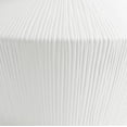 thumbnail image 4 of Better Homes & Gardens Angular Short White Ribbed Ceramic Decorative Vase, 6", 4 of 8