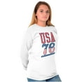 thumbnail image 5 of Patriotic USA 76 American Flag Long Sleeve TShirt Men Women Brisco Brands M, 5 of 6