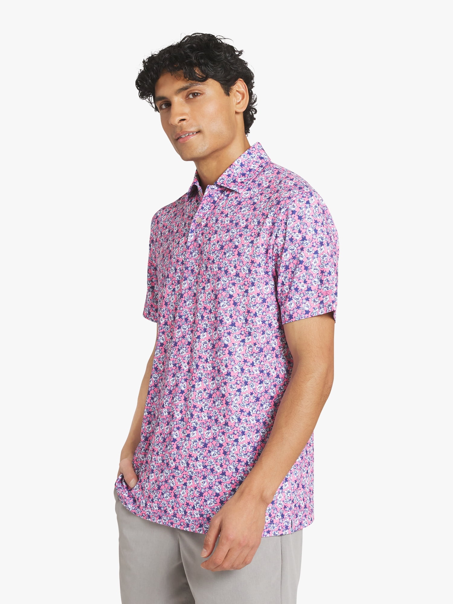 Chaps Men's and Big Men's Short Sleeve Performance Polo Shirt, Sizes S-3XL