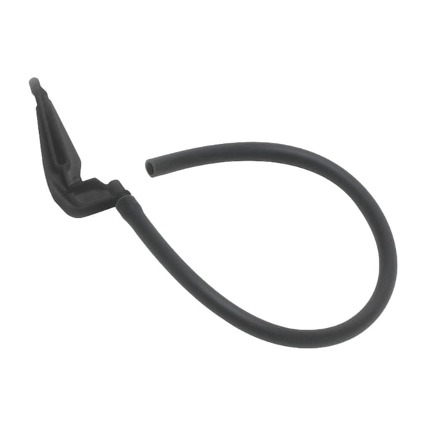 Tubo de recarga de inodoro y abrazaderas para tuberías. Abrazadera para mayoría de las demás válvulas. Kit de reparación de inodoro de repuesto. Negro