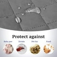 thumbnail image 6 of Behome Sofa Cover, Reversible Couch Cover for 3 Cushion Cover Pet Friendly Sofa Cover, Water Resistant Slipcover Furniture Protector with Non Slip Elastic Strap, Gray, 6 of 9