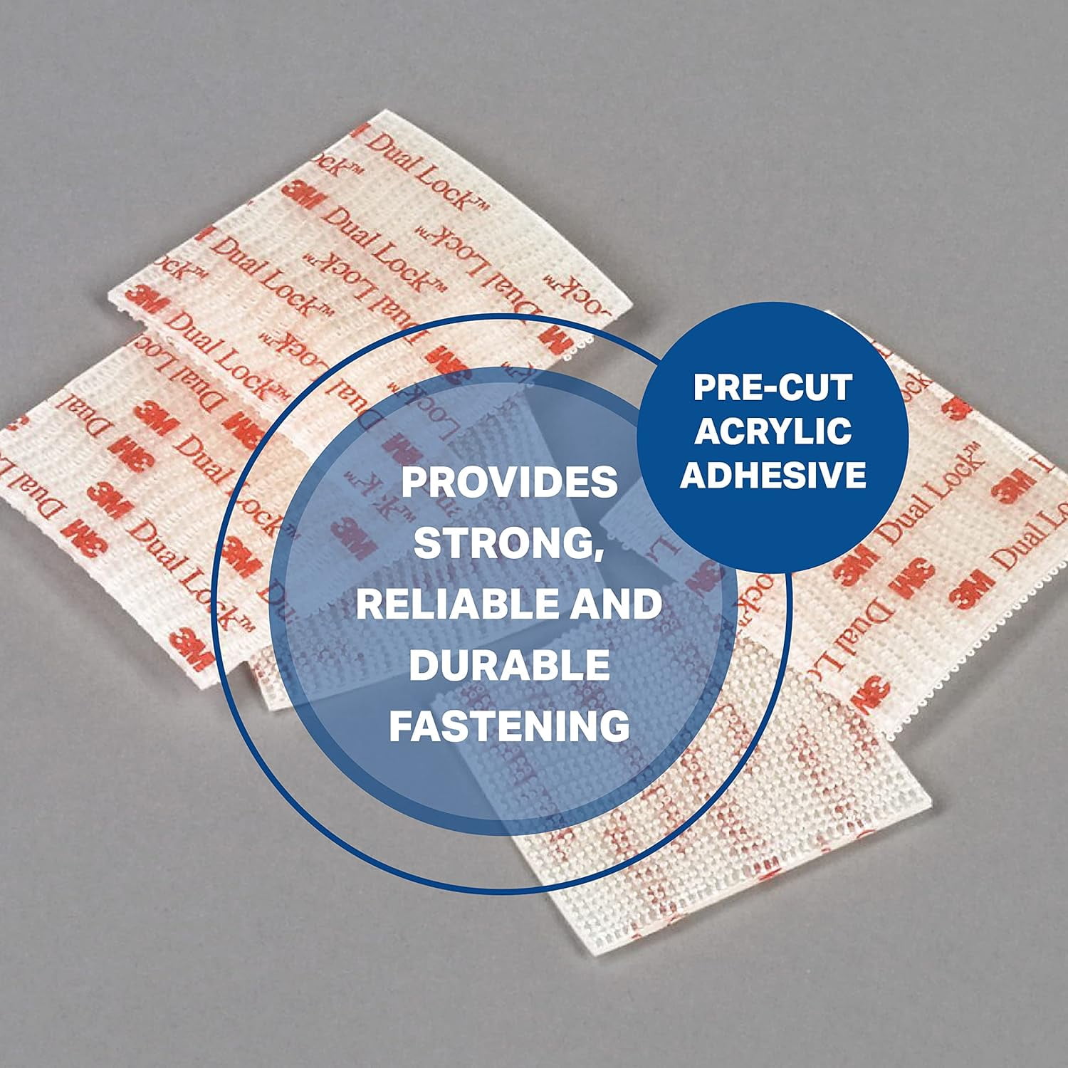 3m reclosable fastener,1 x 1 in,clear,pk100 sj3560