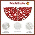 thumbnail image 3 of Fotbe Red Christmas Cheer. Pattern Christmas Tree Skirt, Tree Skirts Plush Christmas Decorations, Christmas Tree Skirts Xmas Decorations Holiday Party Decor-48", 3 of 6