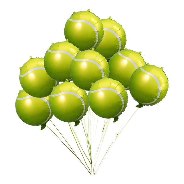 10pcs Tennis Ball Balloons Tennis Balloon Sports Party Balloons Sports Party Favors