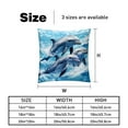thumbnail image 5 of Dolphin Chair Pillow Covers Set with Unique Patterns for Bed and Throw Pillows - Sizes 16x16, 18x18, 20x20 Inches for Various Occasions - Set of 2 Items, 5 of 6
