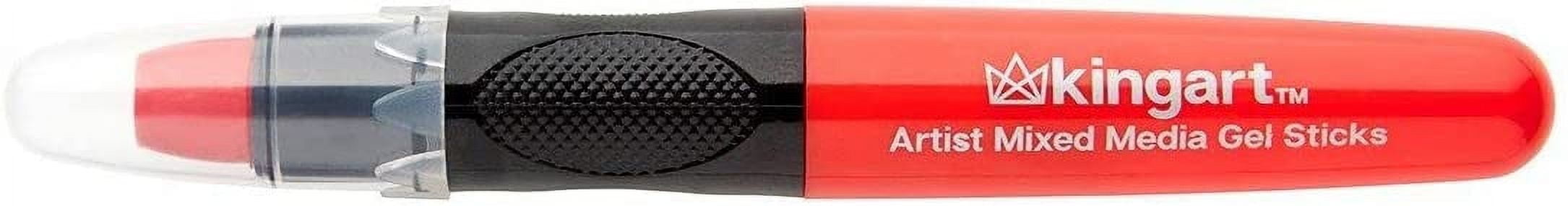 KINGART Gel Stick Artist Crayons – 72 Unique Vibrant Colors for Mixed Media, Blending, and Creative Art Projects