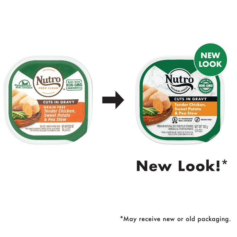 Nutro Cuts in Gravy Tender Chicken Sweet Potato Pea Stew