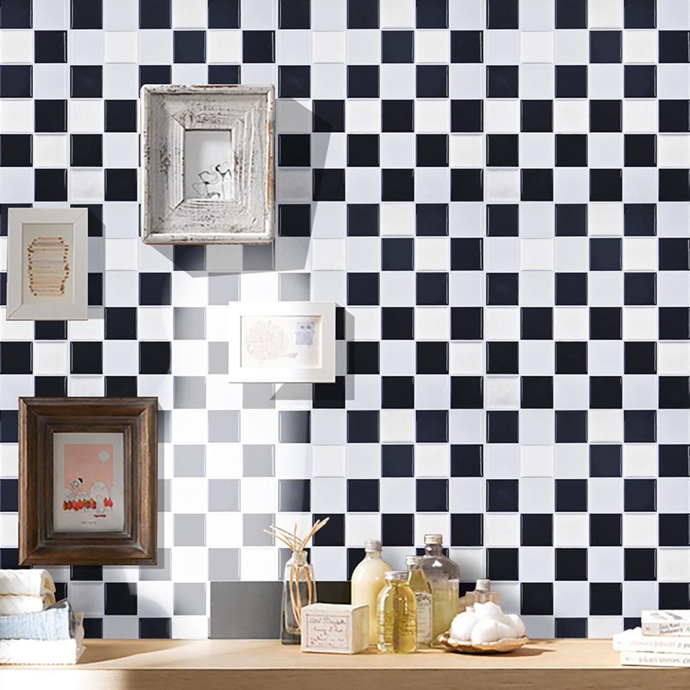 Lovehome 3D Self Adhesive Wall Tiles Clever Tiles Glitter Mosaic Self