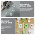 thumbnail image 5 of STRANDCHIC 2Set Silicone Tumbler Stopper Set Spill Proof Straw Covers for Home Use White, 5 of 6