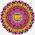 thumbnail image 3 of CafePress - Mandala Cats T Shirt - 100% Cotton Ringed T-Shirt, 3 of 4