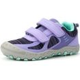 thumbnail image 3 of Mishansha Kids Sneakers Boys Girls Hiking Shoes Lightweight Velcro Tennis Shoes Toddler Running Walking Gym Purple 3 little_kid, 3 of 7