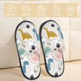 thumbnail image 2 of Balery Cute Dinosaurs Pantuflas de Casa de Felpa Silenciosas con Diseño Estampado, Zapatillas Cómodas Antideslizantes de Algodón para Interior-Medium, 2 of 8
