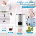 thumbnail image 2 of Water Distiller VEVOR 4L 0.3L/H 750W 0-99H Timing 304SS White, 2 of 9