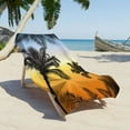 thumbnail image 4 of Zhourta Premium Beach Towels Microfiber Coconut Print Quick Dry Sand Free Ultra Soft Lightweight and Absorbent for Pool Sand Travel Hawaiian Style Tropical Paradise 30x59Inch, 4 of 6