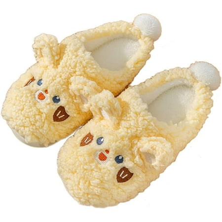 

DanceeMangoo Women Cute Bunny Animal Slippers Memory Foam House Slippers Cozy Home Shoes Indoor Outdoor Girls Ladies