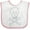 White and Pink, variant on Inktastic Skull and Crossbones Boys or Girls Baby Bib