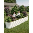thumbnail image 4 of Galvanized Raised Garden Beds – 2 Pack Planter Boxes – Rust-Resistant, Easy Assembly – Vegetables & Flowers – Outdoor Plants – Durable, 4 of 15
