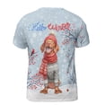 thumbnail image 2 of Hello Winter Vizsla Smiling in Red Scarf Hat Welcome Christmas All Over Print 3D Shirt Unisex Merch Vizslas Dog Lover Gifts Idea - 00017, 2 of 6