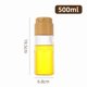 thumbnail image 1 of Botella de aceite de vidrio de apertura y cierre automático: capacidad de 500 ml, fácil vertido y almacenamiento, 1 of 2