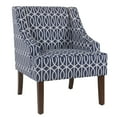 thumbnail image 3 of HomePop Classic Swoop Accent ArmChair - Cream and Blue Geometric, 3 of 10