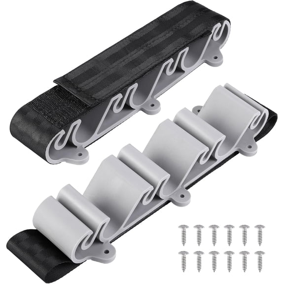 EBaokuup 2 Pack Vertical Boat Fishing Rod Holders with Straps for Deck