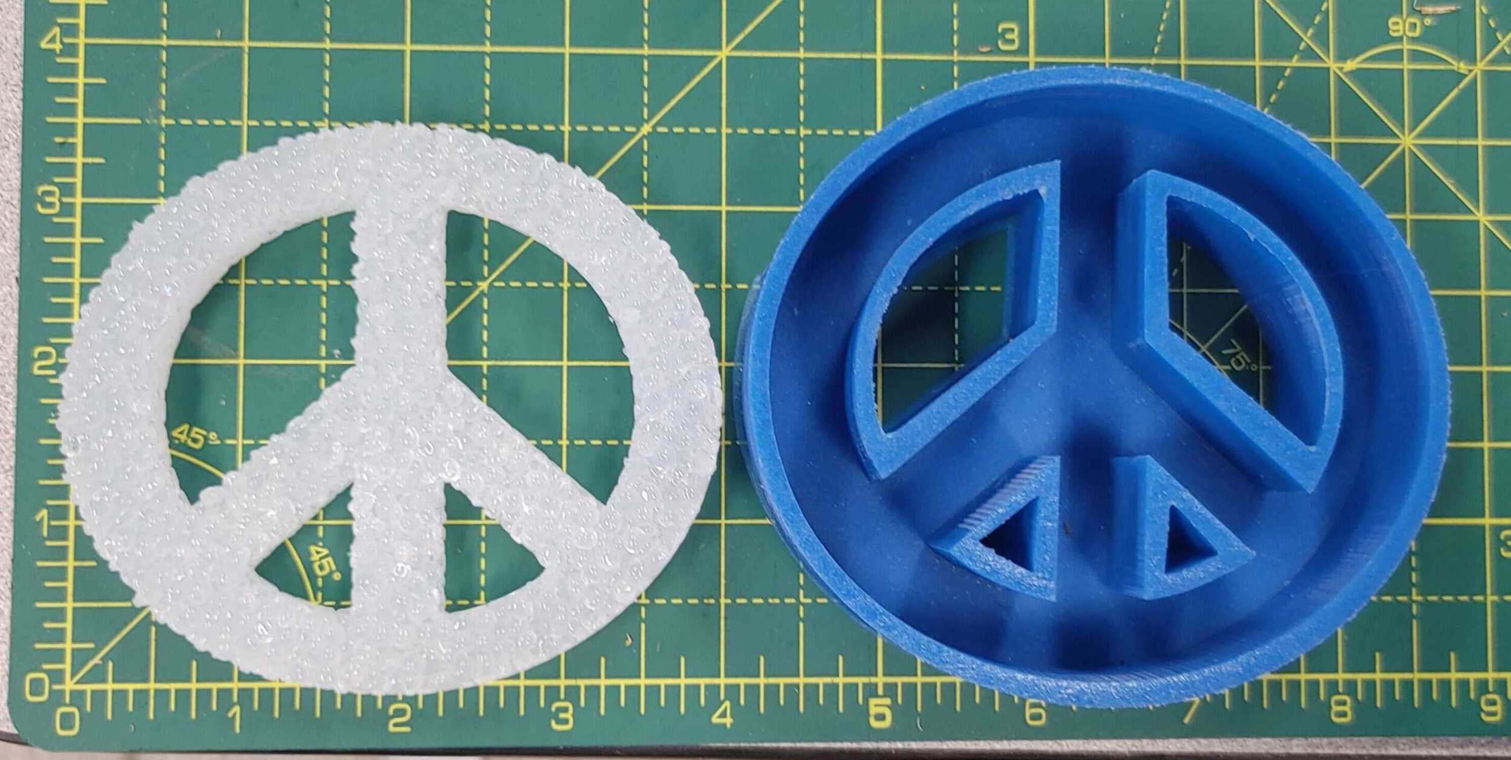 Peace Symbol Silicone Freshie Mold