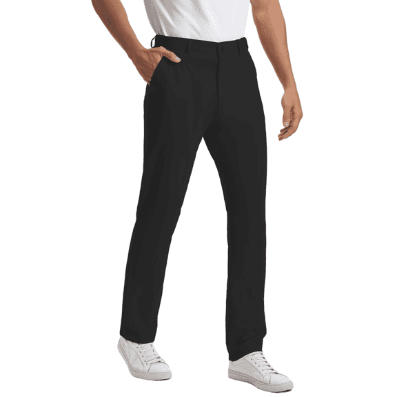 HDL Mens Lightweight Stretch Golf Pants, 30" Inseam Waterproof Casual Trousers with 4 Pockets