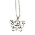thumbnail image 2 of Dicksons New Creations Butterfly Silver Plated 18 inch Chain Pendant Necklace, 2 of 3