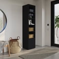 thumbnail image 3 of Nexera Porto Storage Cabinet, Black, 3 of 8