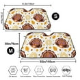 thumbnail image 3 of Uemuo Fall Turkey Pattern Accordion Car Windshield Sun Shade, Foldable Reflective Sun Visor for Car, Reflector Windshield Sunshade-Small, 3 of 7