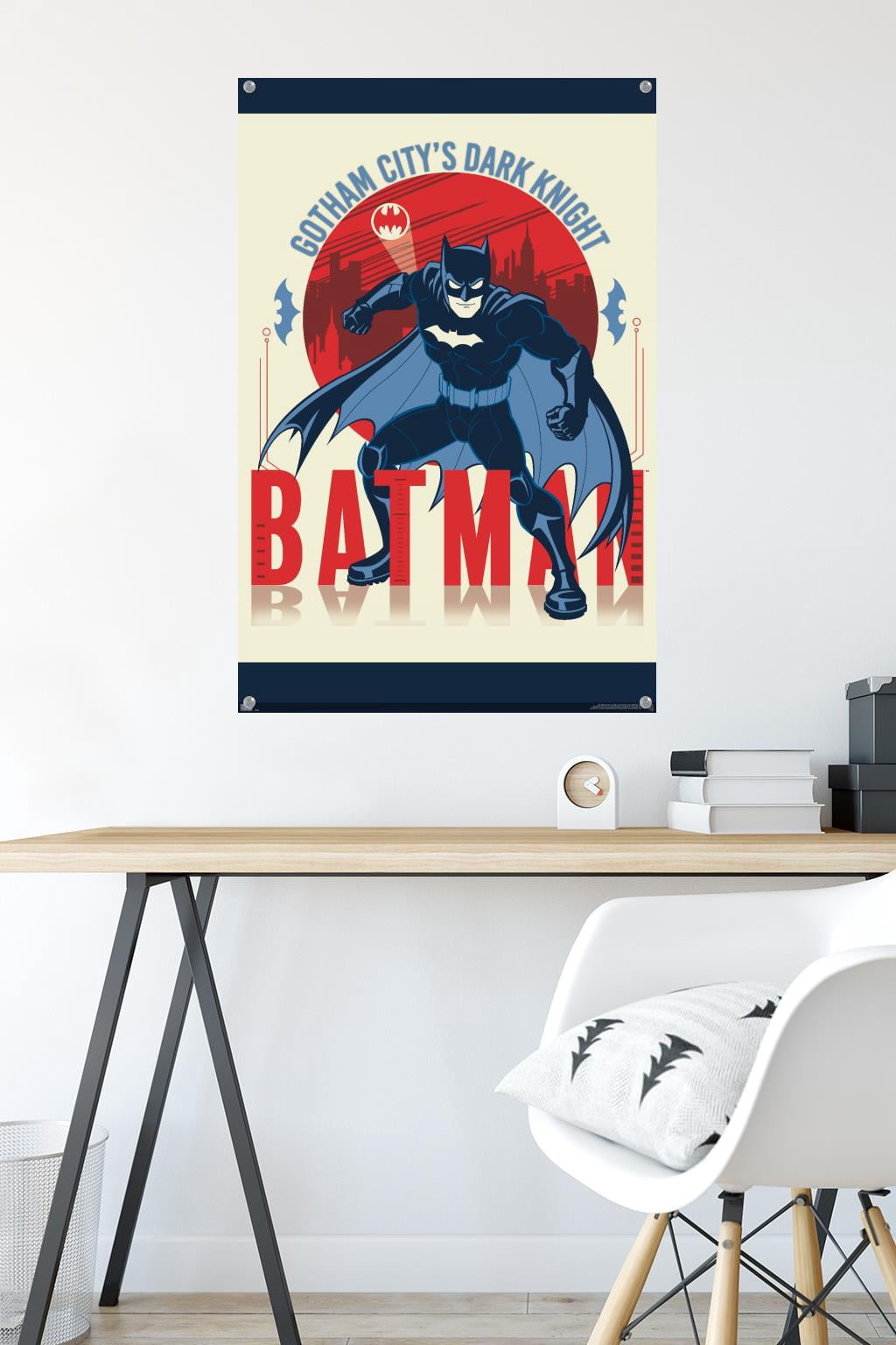 DC Comics Batman - Gotham City's Dark Knight Wall Poster with Pushpins, 22.375" x 34"