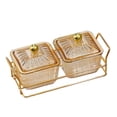 thumbnail image 2 of Inteprter Divided Serving Dishes Dried Fruit Plate Tray Nuts for Snacks Brown Almacenamiento y organización del hogar tipo 3, 2 of 6