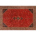 thumbnail image 1 of Ahgly Company Indoor Rectangle Traditional Sienna Brown Persian Area Rugs, 2' x 4', 1 of 6
