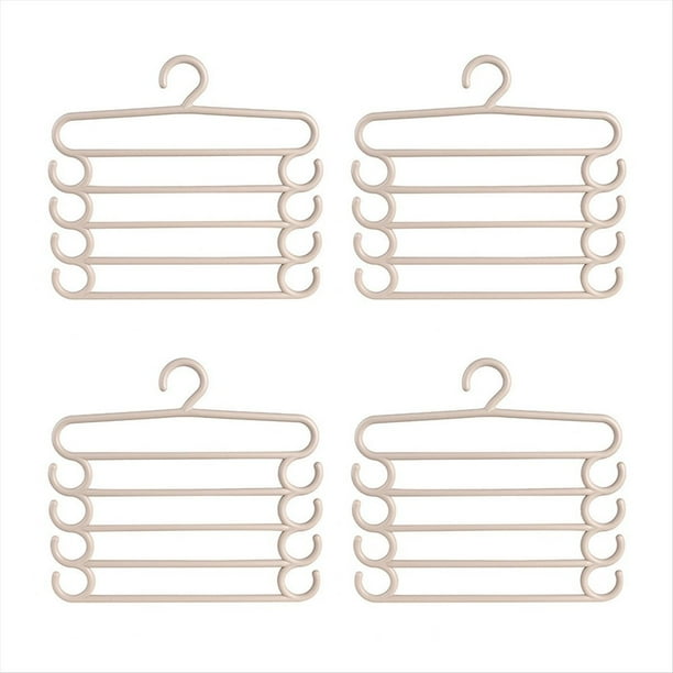 Pantalones Rack Multifuncional Hogar Ahorro de Espacio Multi Capa Pantalones Percha Pantalones Armario Color Ropa Pinza 5 A