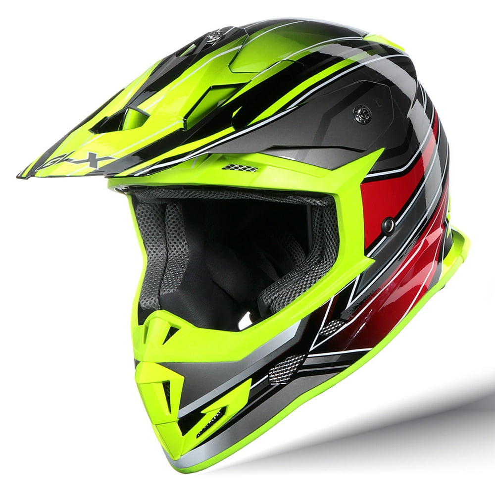 GLX Adult Off Road MX Motocross ATV Dirt Bike Helmet DOT Approved (XL