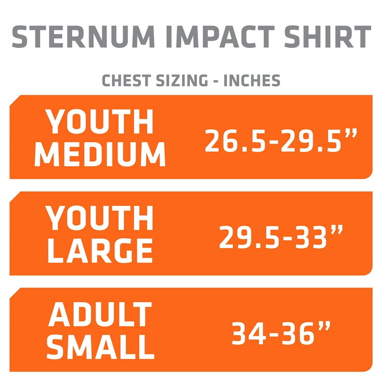 Shock Doctor Sleeveless Padded Sternum Shirt for Chest and Heart Protection  - White - Youth Medium 