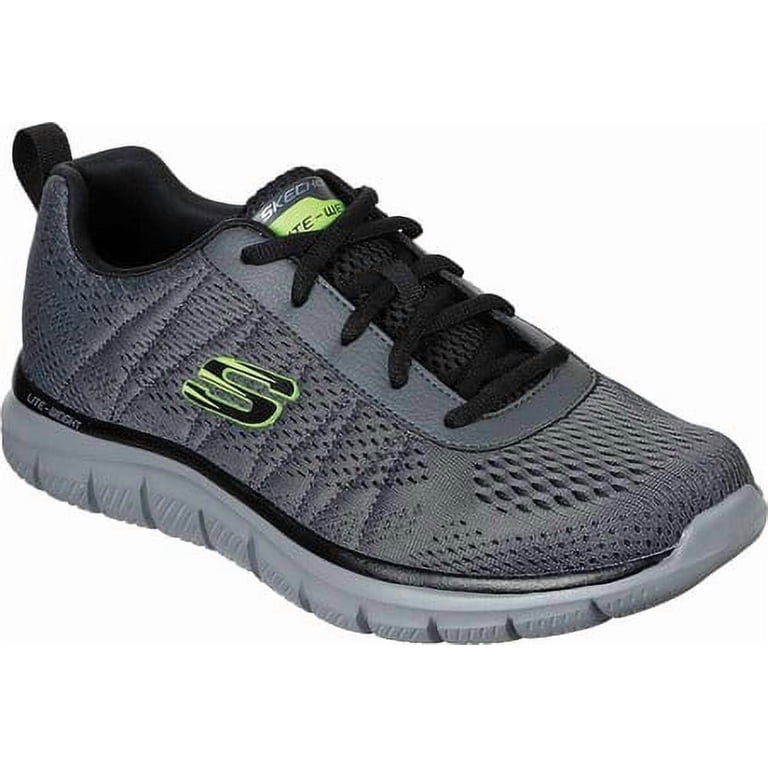 Skechers Track Moulton Jogger Men 9 Gray Lime Green S Logo Trainers Sneakers New Skechers Men main image 3