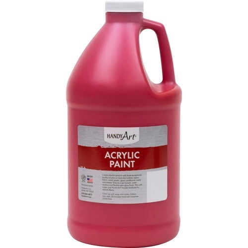Handy Art Acrylic Paint - 2 quart - 1 Each - Brite Red Handy Art Acrylic Paint - 2 quart - 1 Each - Brite Red