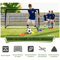 thumbnail image 2 of 2pzs Portería De Futbol Para Niños Con Equipo Entrenamiento Xtellar Negro, 2 of 4