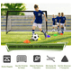 thumbnail image 2 of 2pzs Portería De Futbol Para Niños Con Equipo Entrenamiento Xtellar Negro, 2 of 4