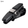 thumbnail image 1 of 2pcs Practical Car Sunglasse Holder With Credit Card Clips Lightweight 180 Degrees Rotation Sunglasse Holder, 1 of 8