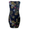 thumbnail image 6 of Plus Size Dresses for Curvy Women Floral Print Sleeveless Sundress Beach Casual Loose Womens Dress Blue L, 6 of 6
